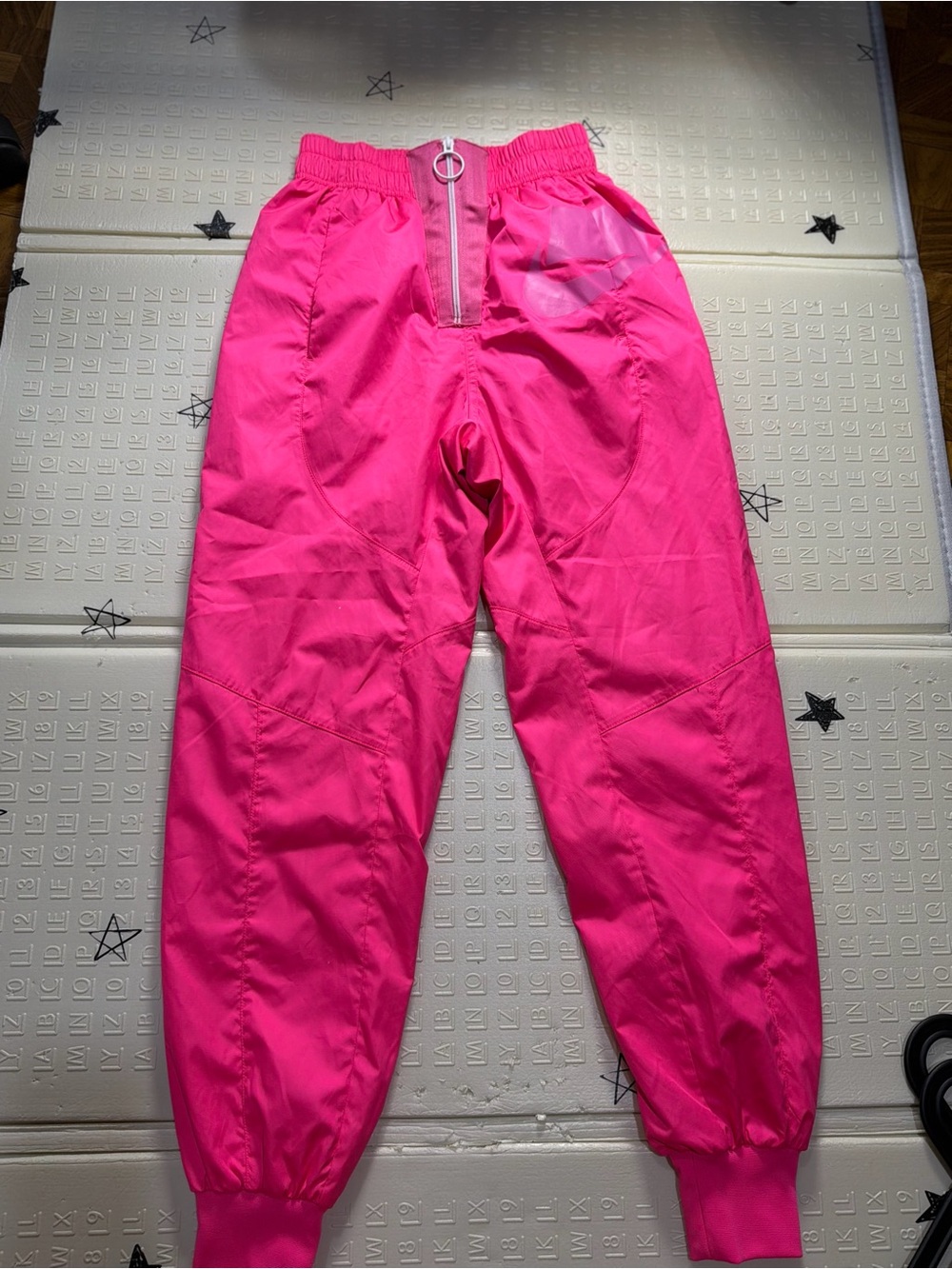 Hot Pink Windbreaker Jogger Pants